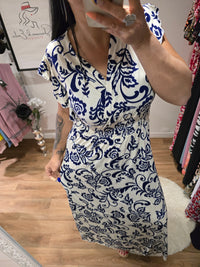 Robe taille magique CARYS bleu