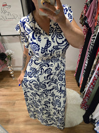 Robe taille magique CARYS bleu