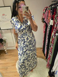 Robe taille magique CARYS bleu