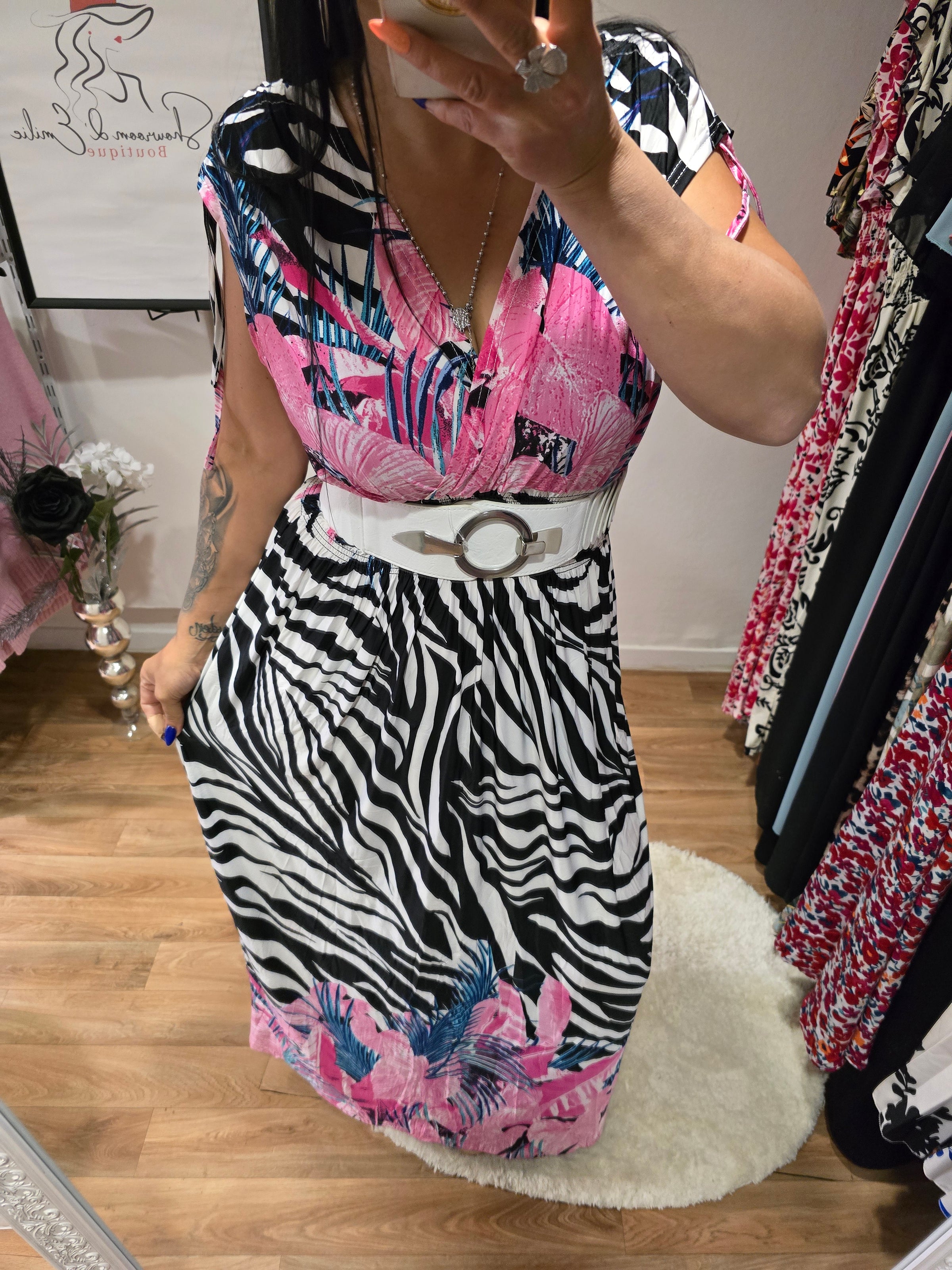 Robe taille magique ZÉLINE rose