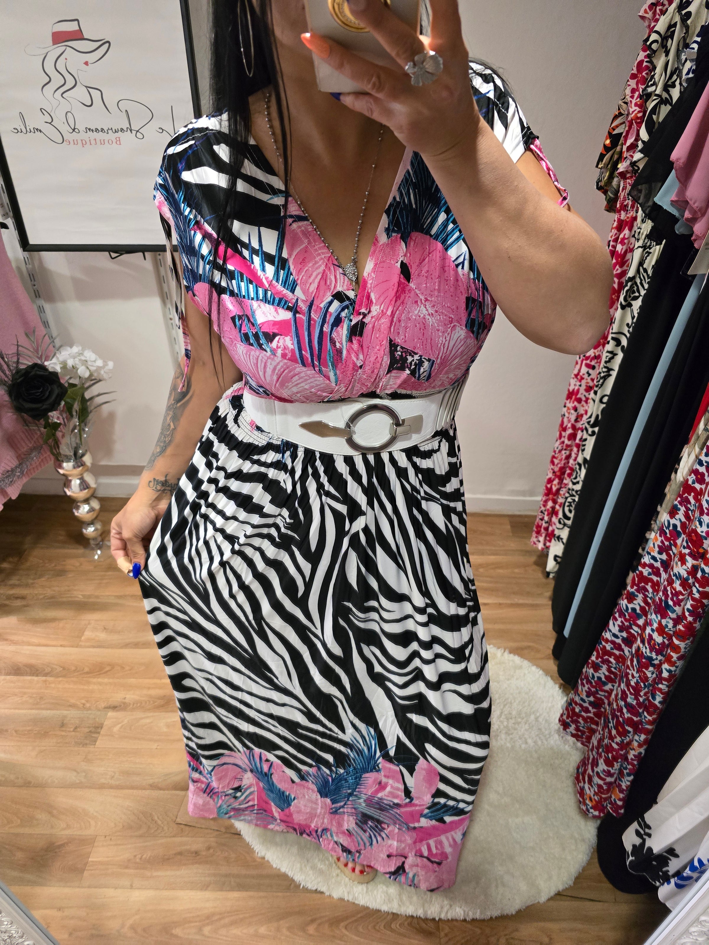 Robe taille magique ZÉLINE rose