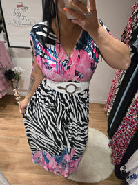 Robe taille magique ZÉLINE rose