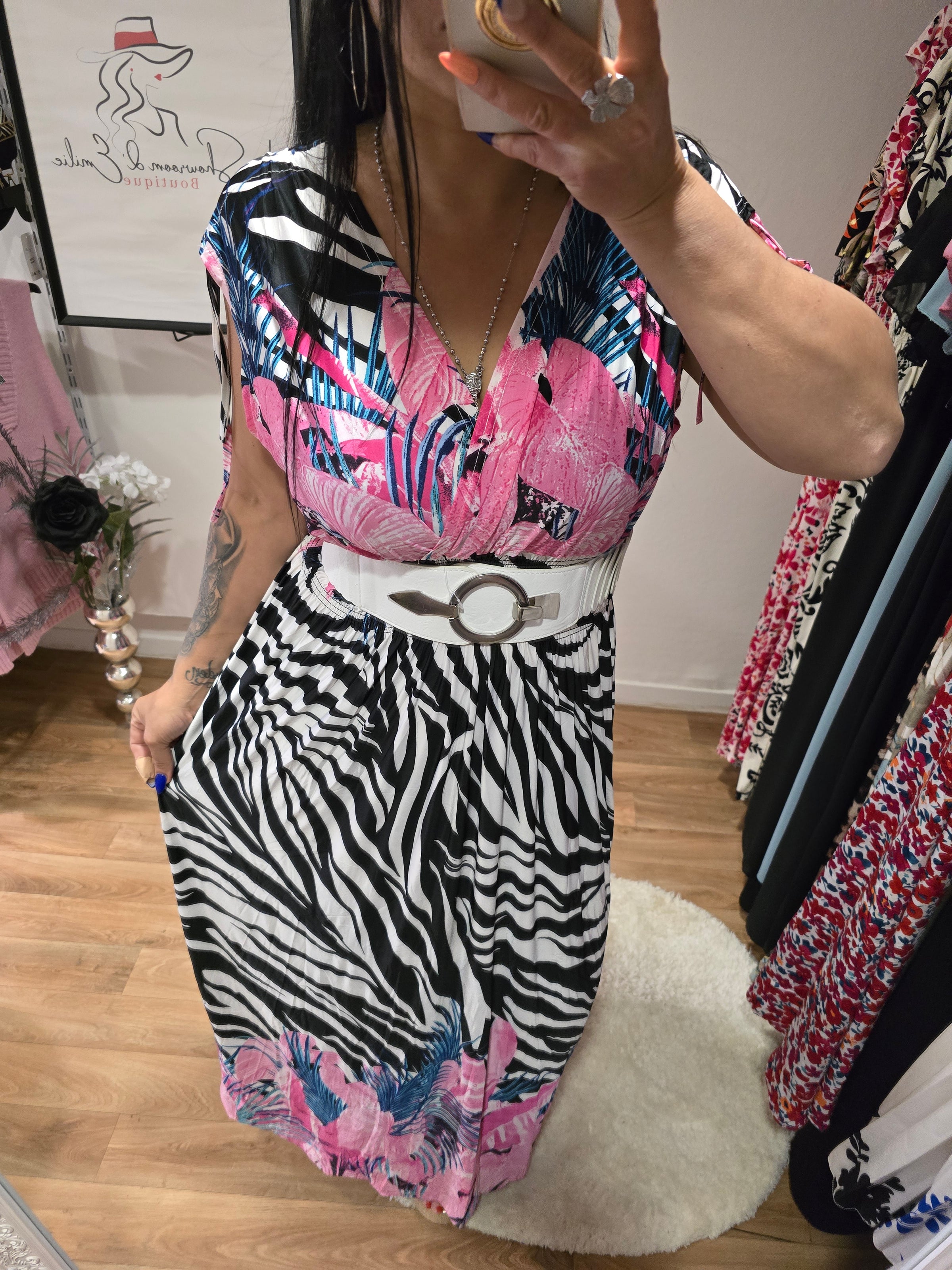 Robe taille magique ZÉLINE rose