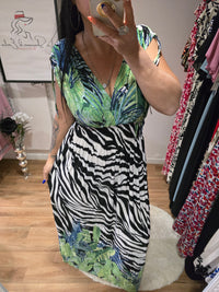 Robe taille magique ZÉLIANE verte
