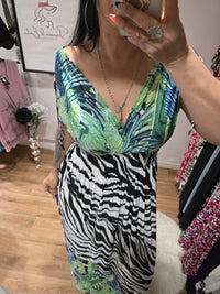 Robe taille magique ZÉLIANE verte