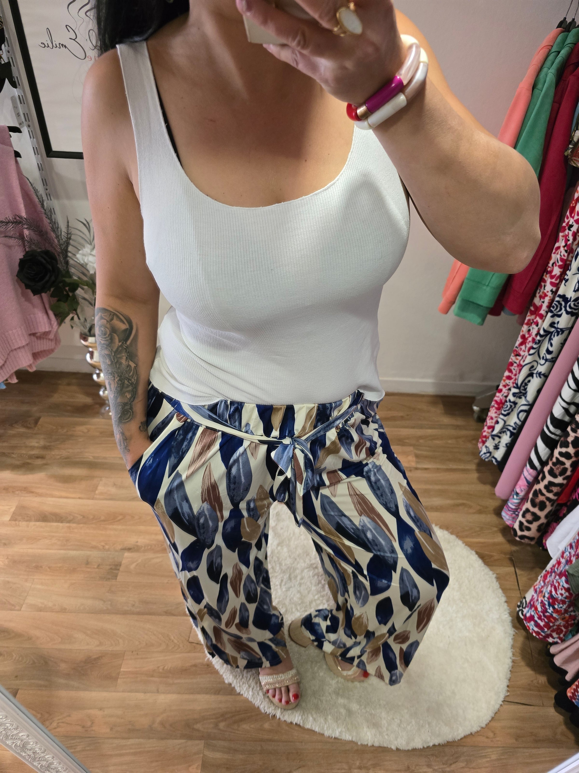 Pantalon ALBANE bleu