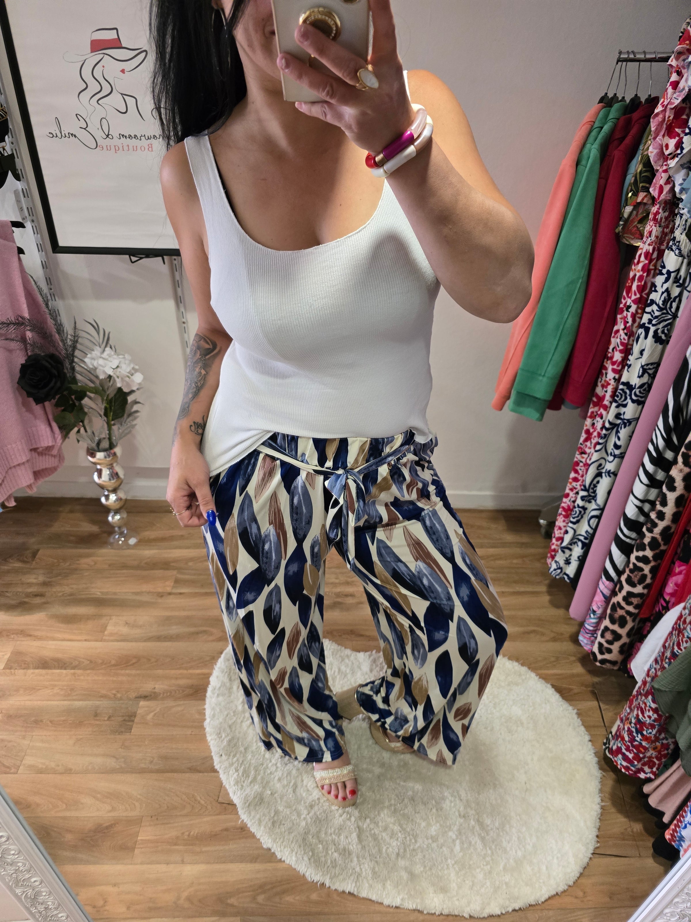 Pantalon ALBANE bleu