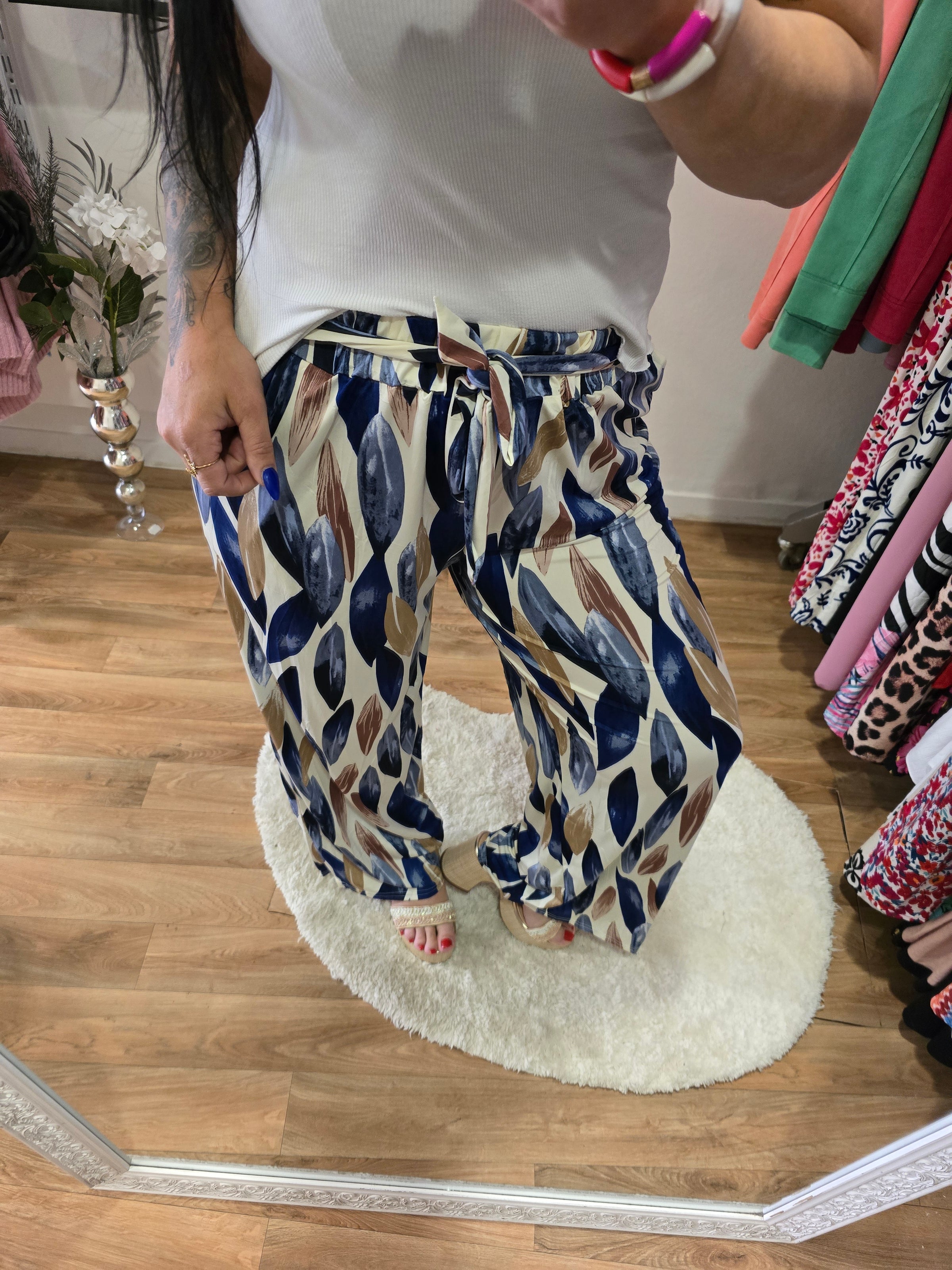 Pantalon ALBANE bleu