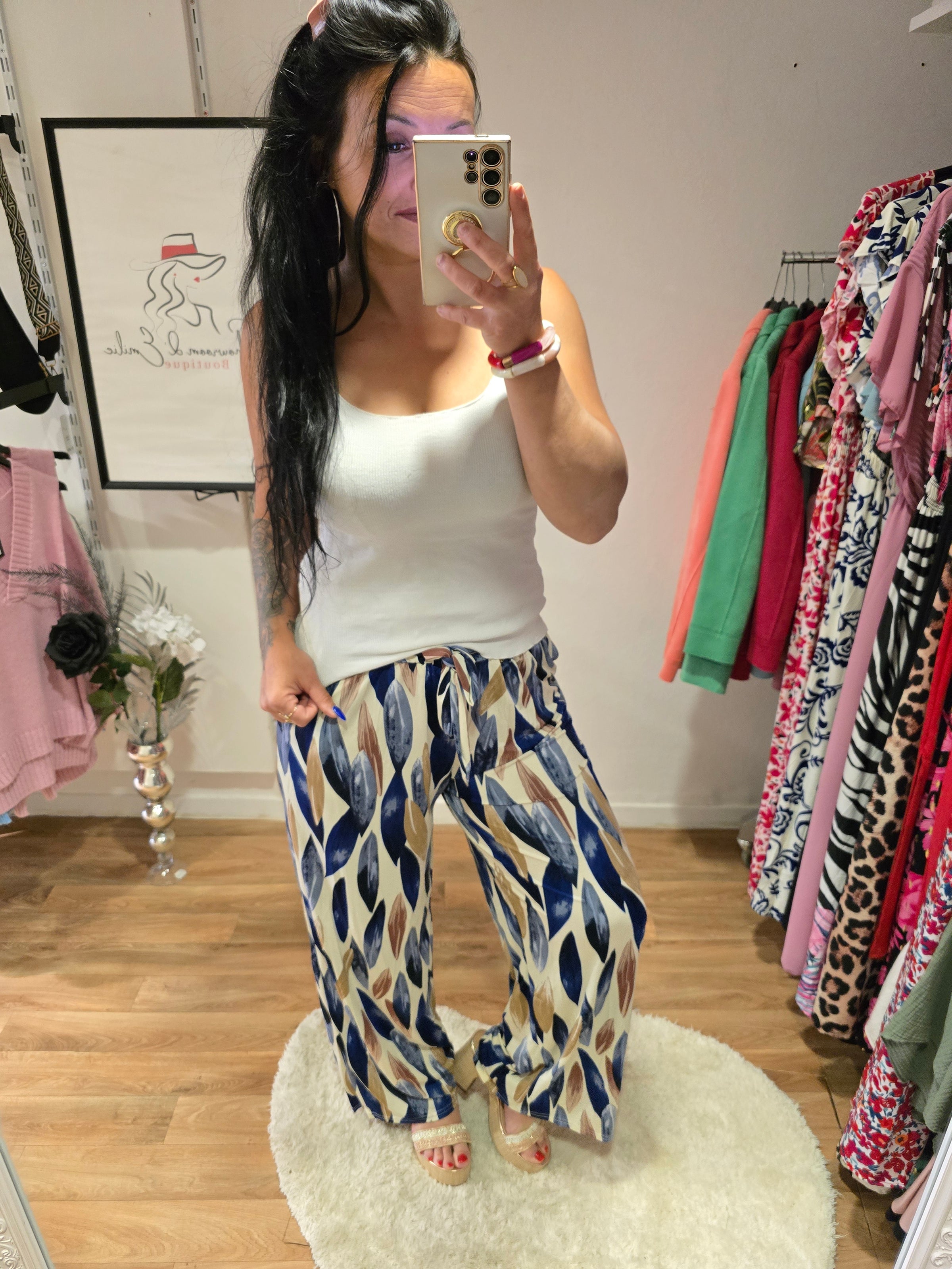 Pantalon ALBANE bleu