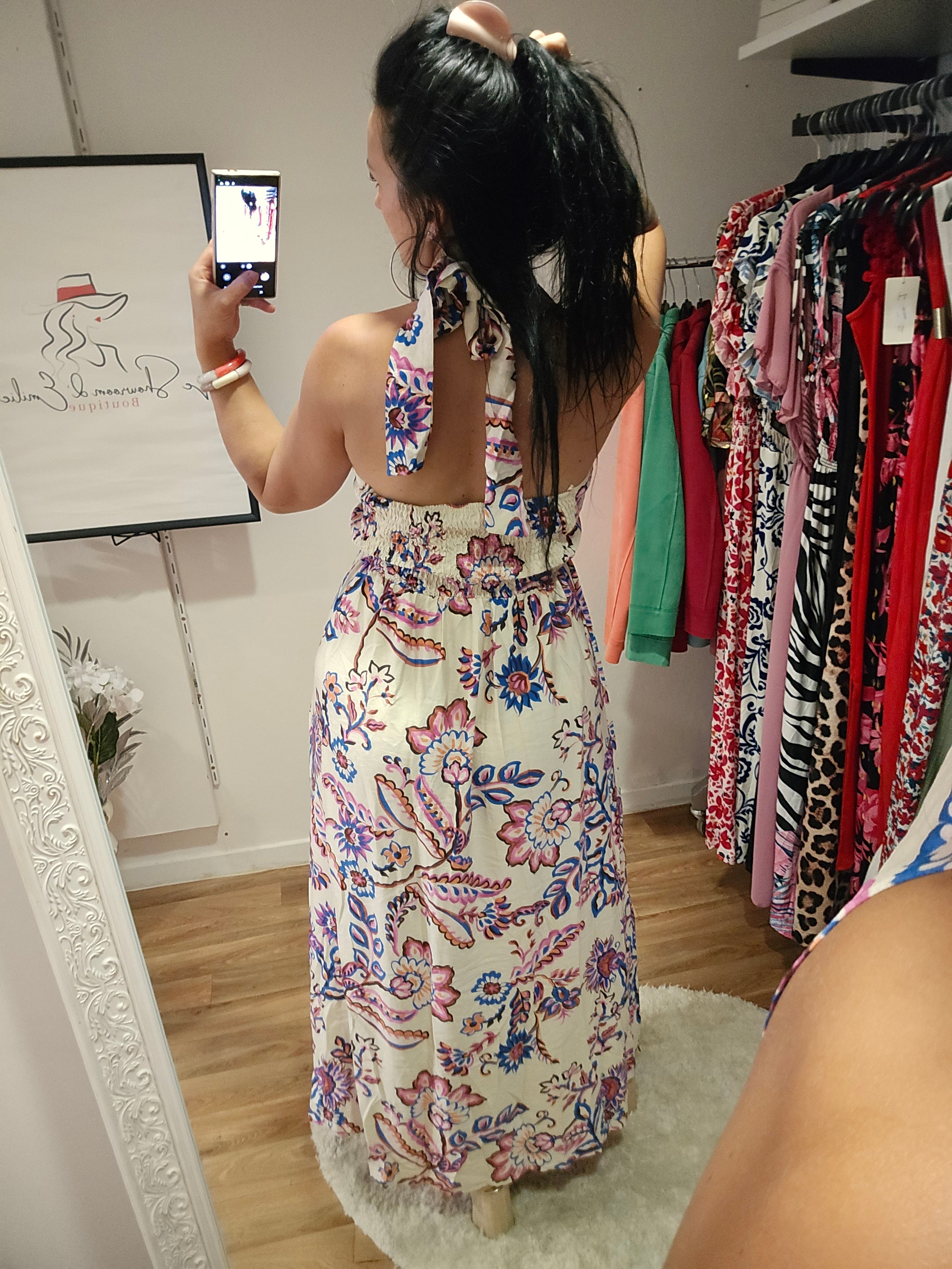 Robe dos nu FLEUR
