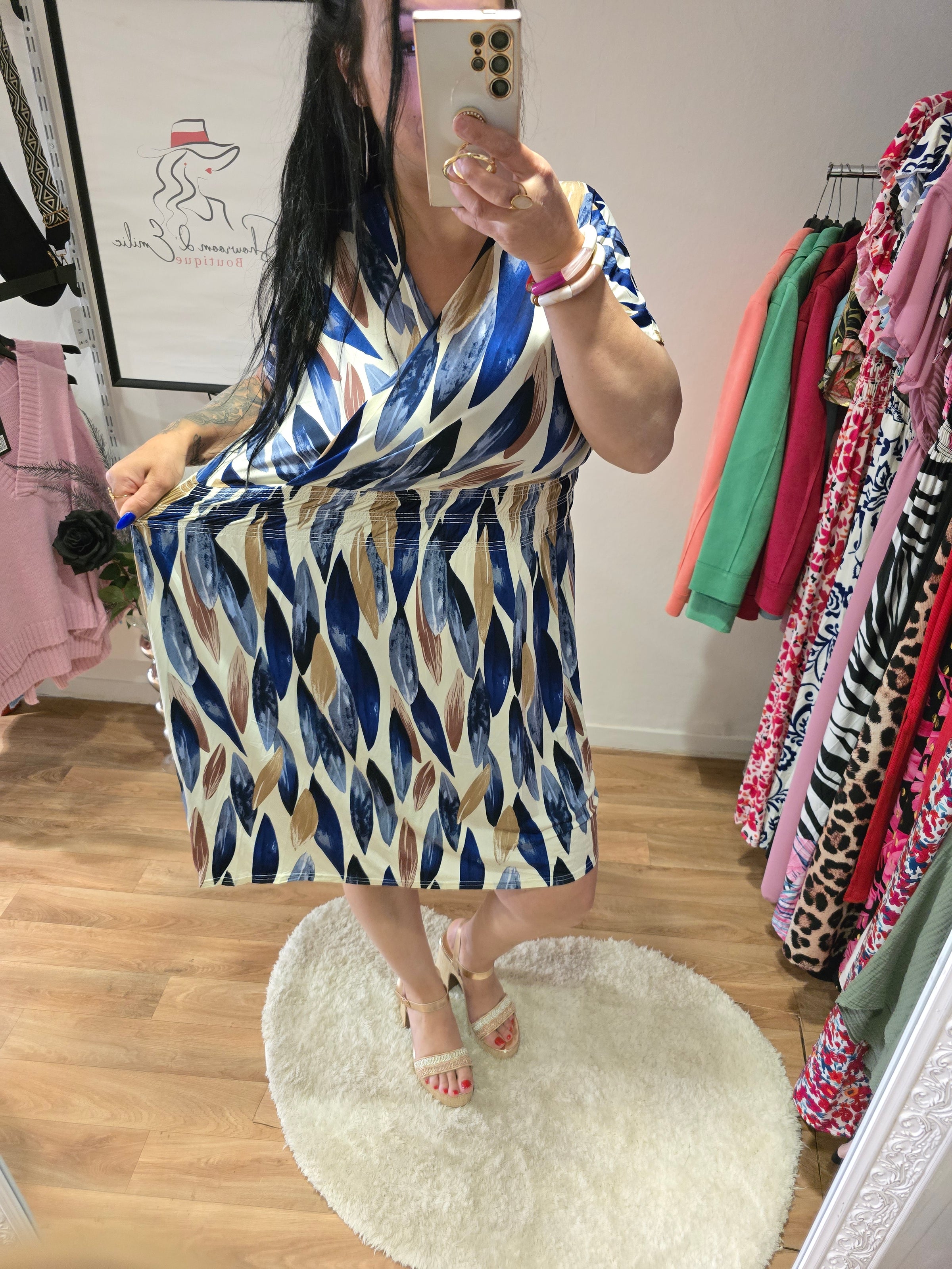 Robe taille magique ALBANE bleu
