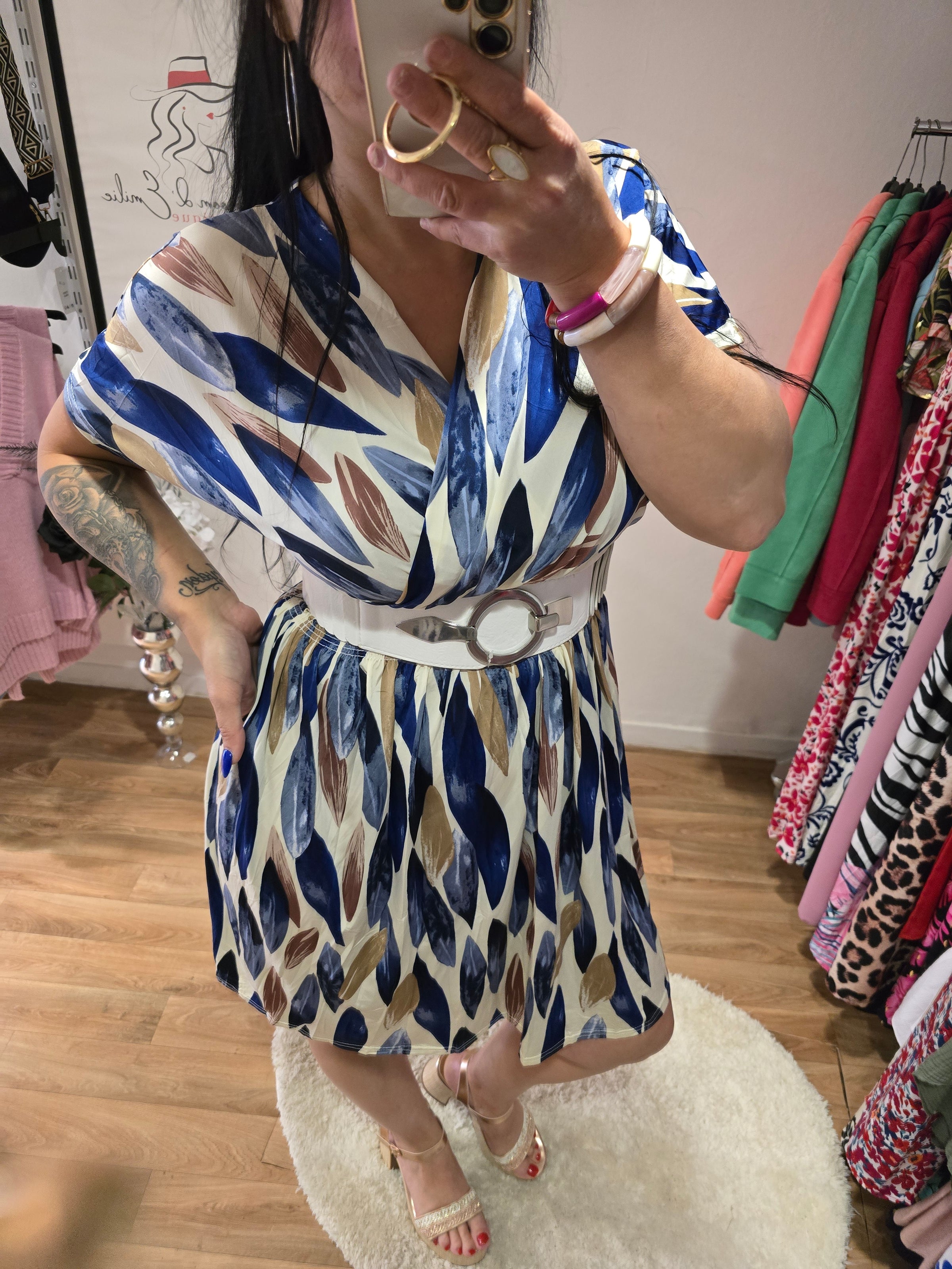 Robe taille magique ALBANE bleu