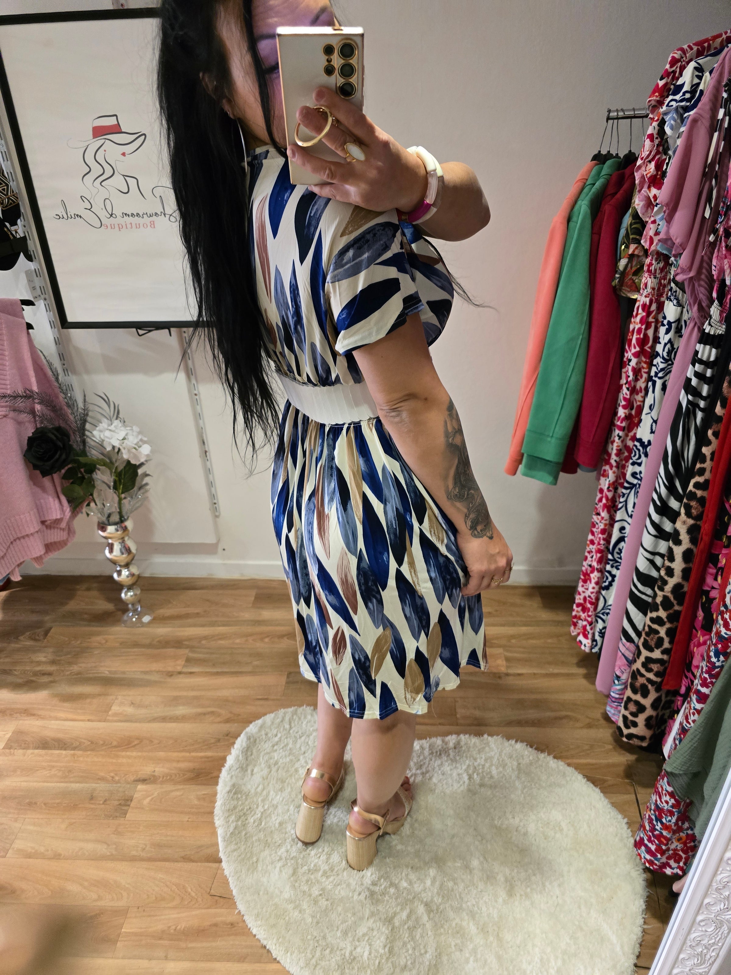 Robe taille magique ALBANE bleu