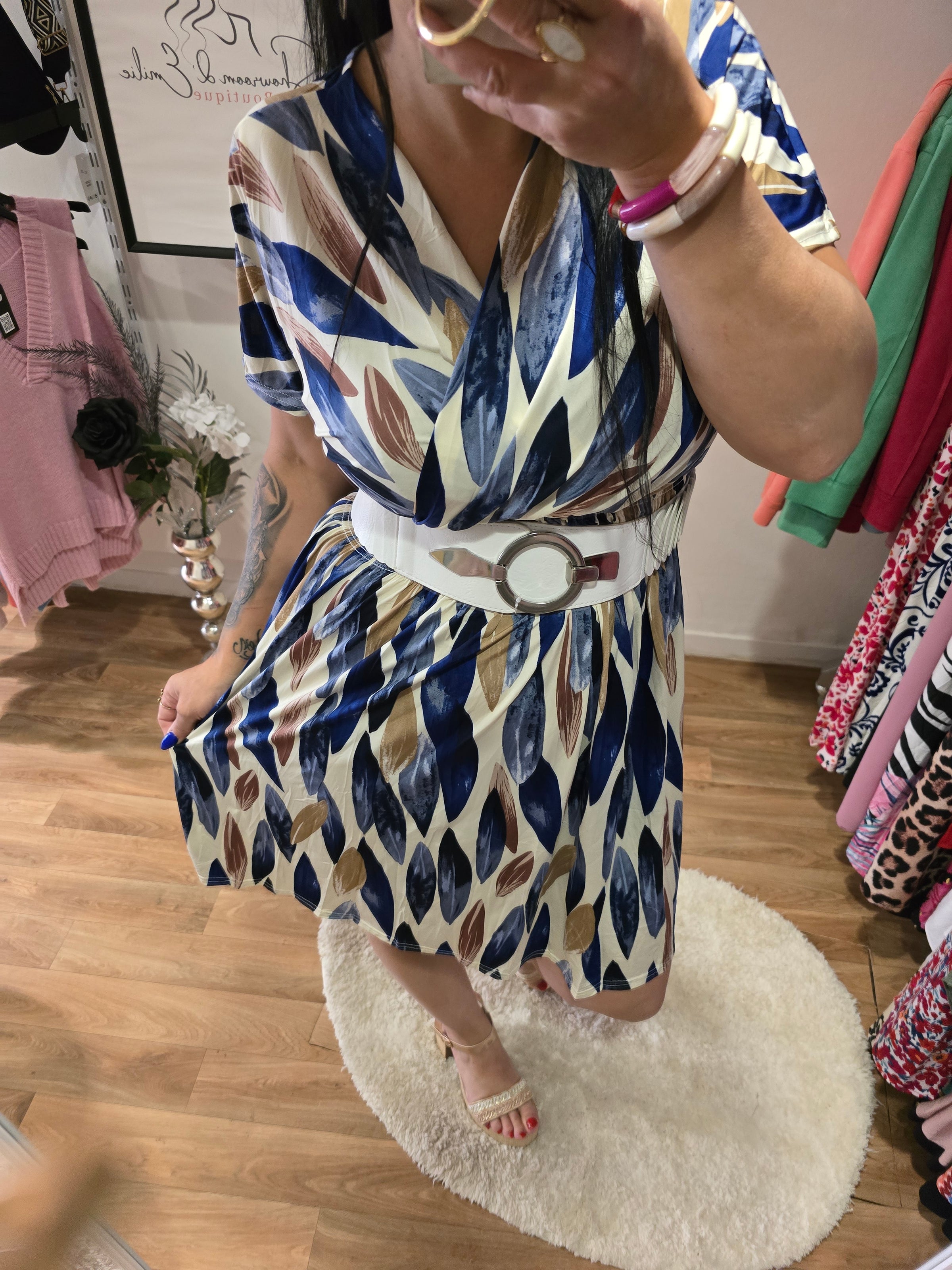 Robe taille magique ALBANE bleu