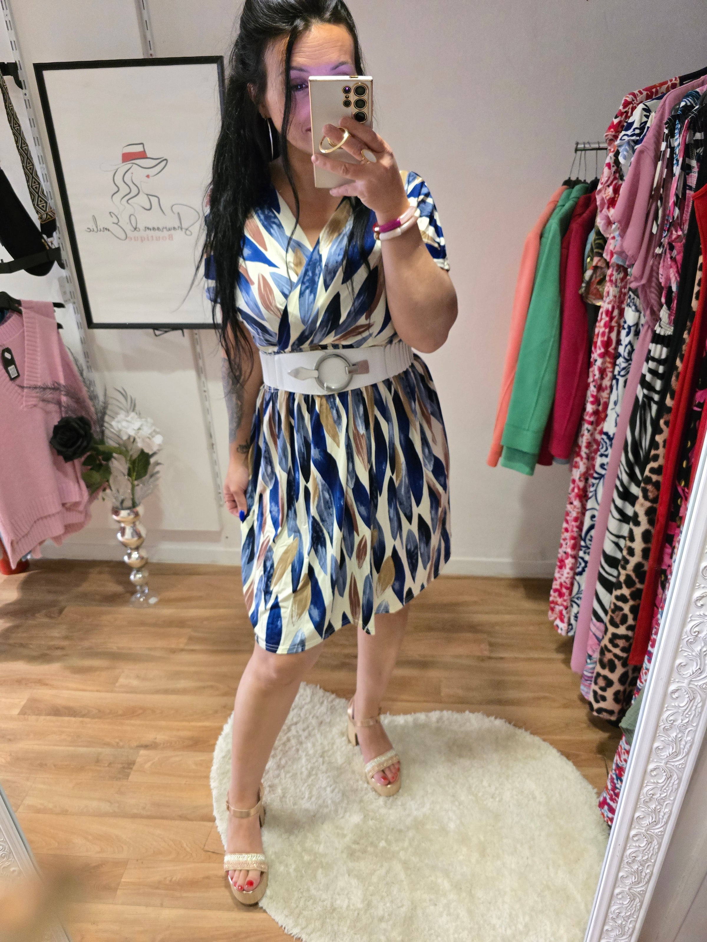 Robe taille magique ALBANE bleu