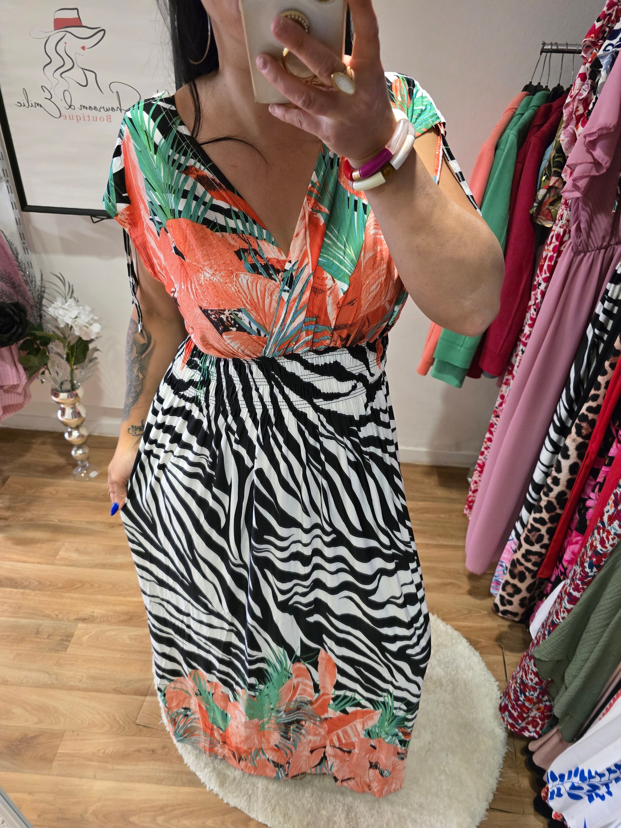 Robe taille magique ZÉLINE orange