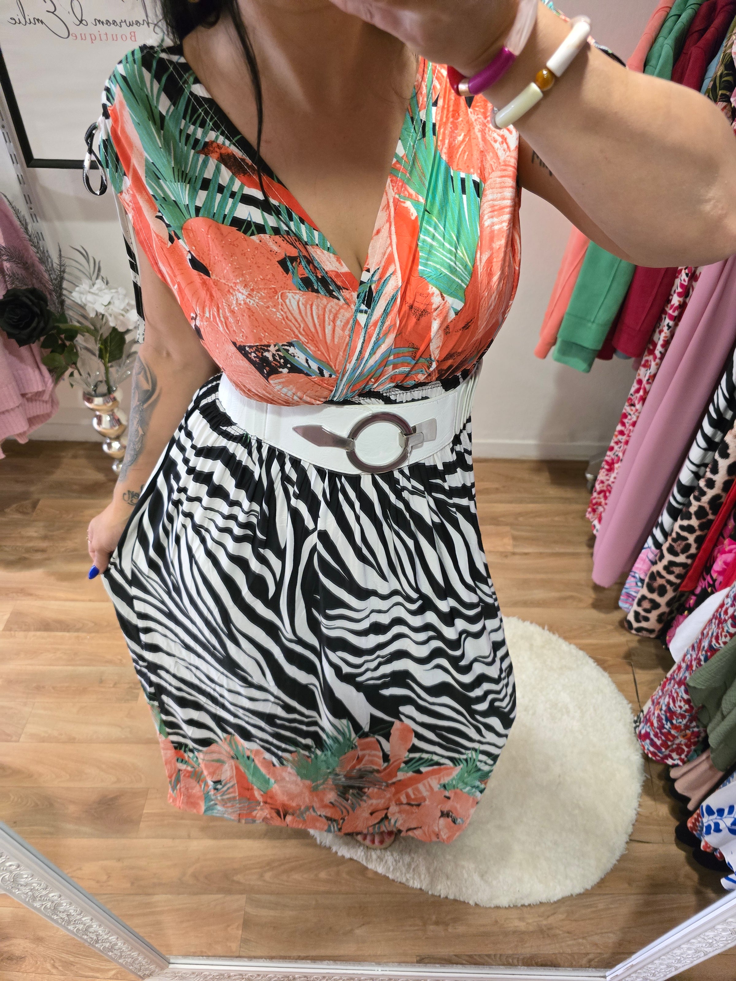 Robe taille magique ZÉLINE orange