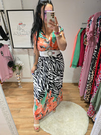 Robe taille magique ZÉLINE orange