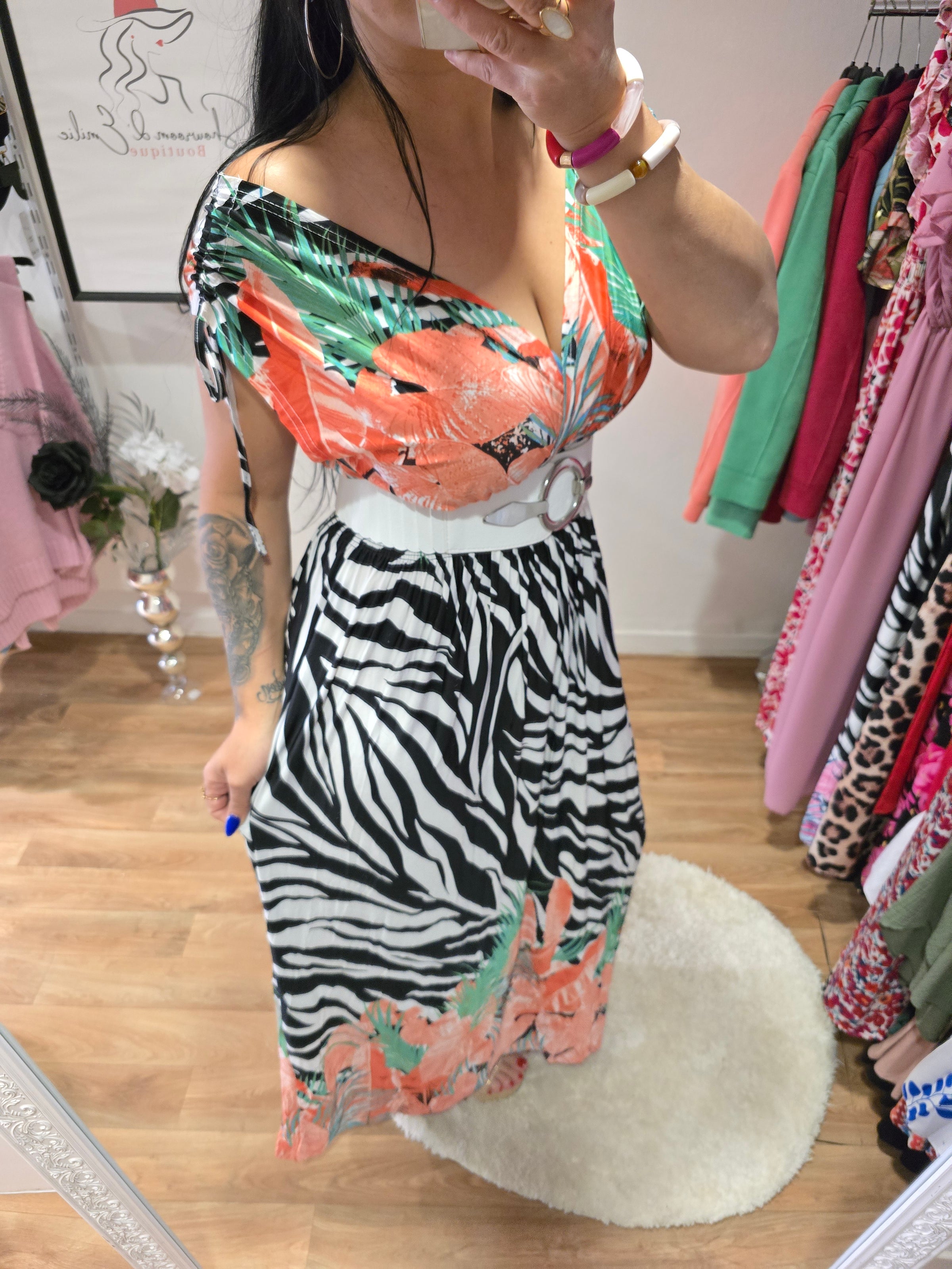 Robe taille magique ZÉLINE orange