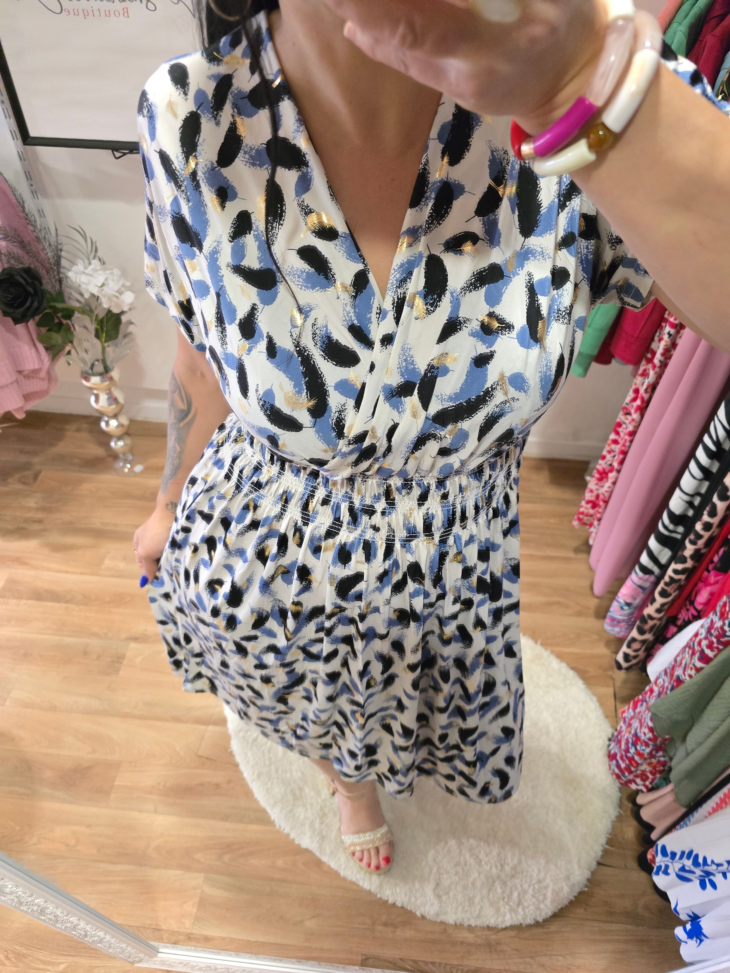 Robe taille magique ARIANE blanc