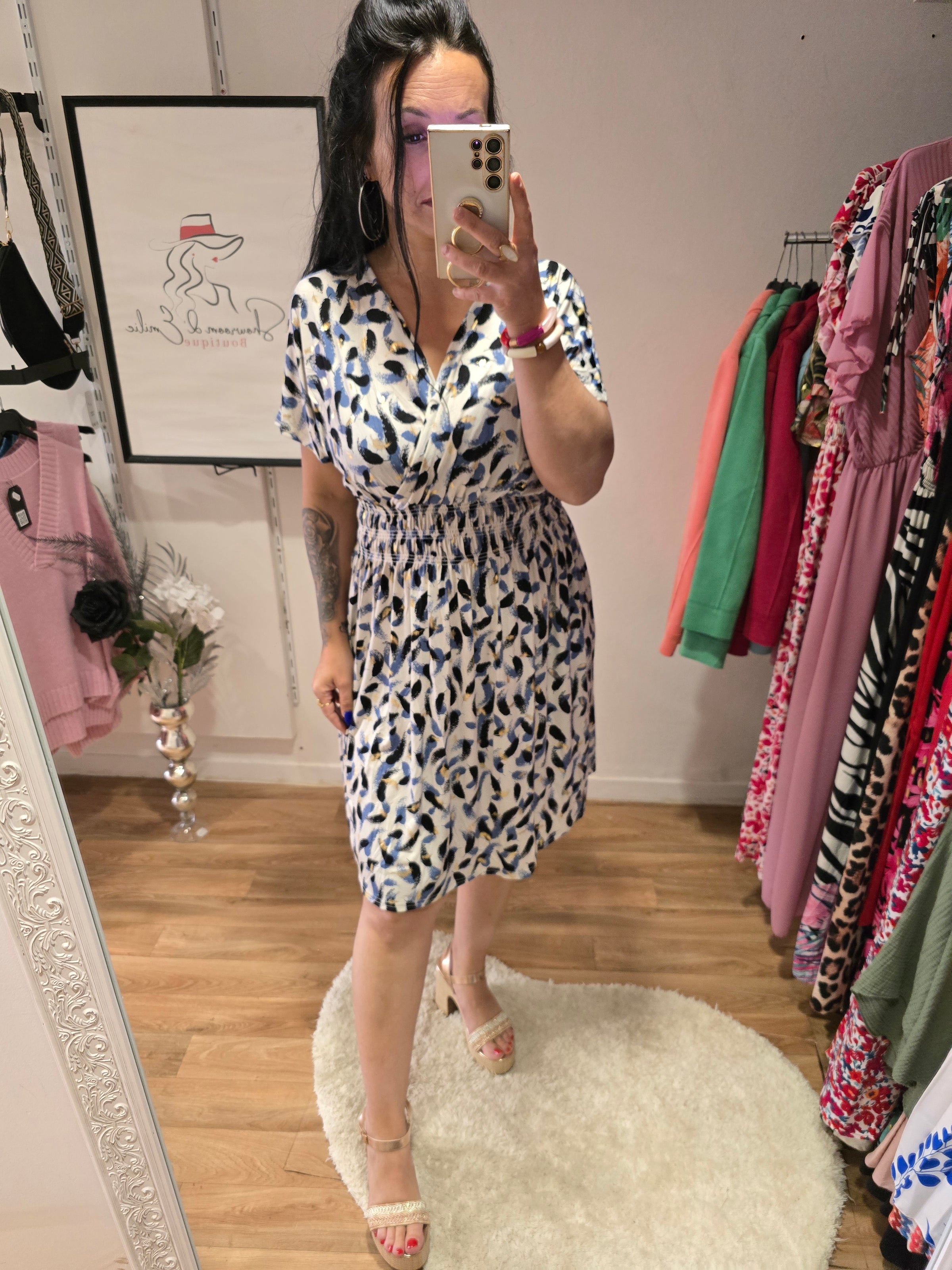 Robe taille magique ARIANE blanc