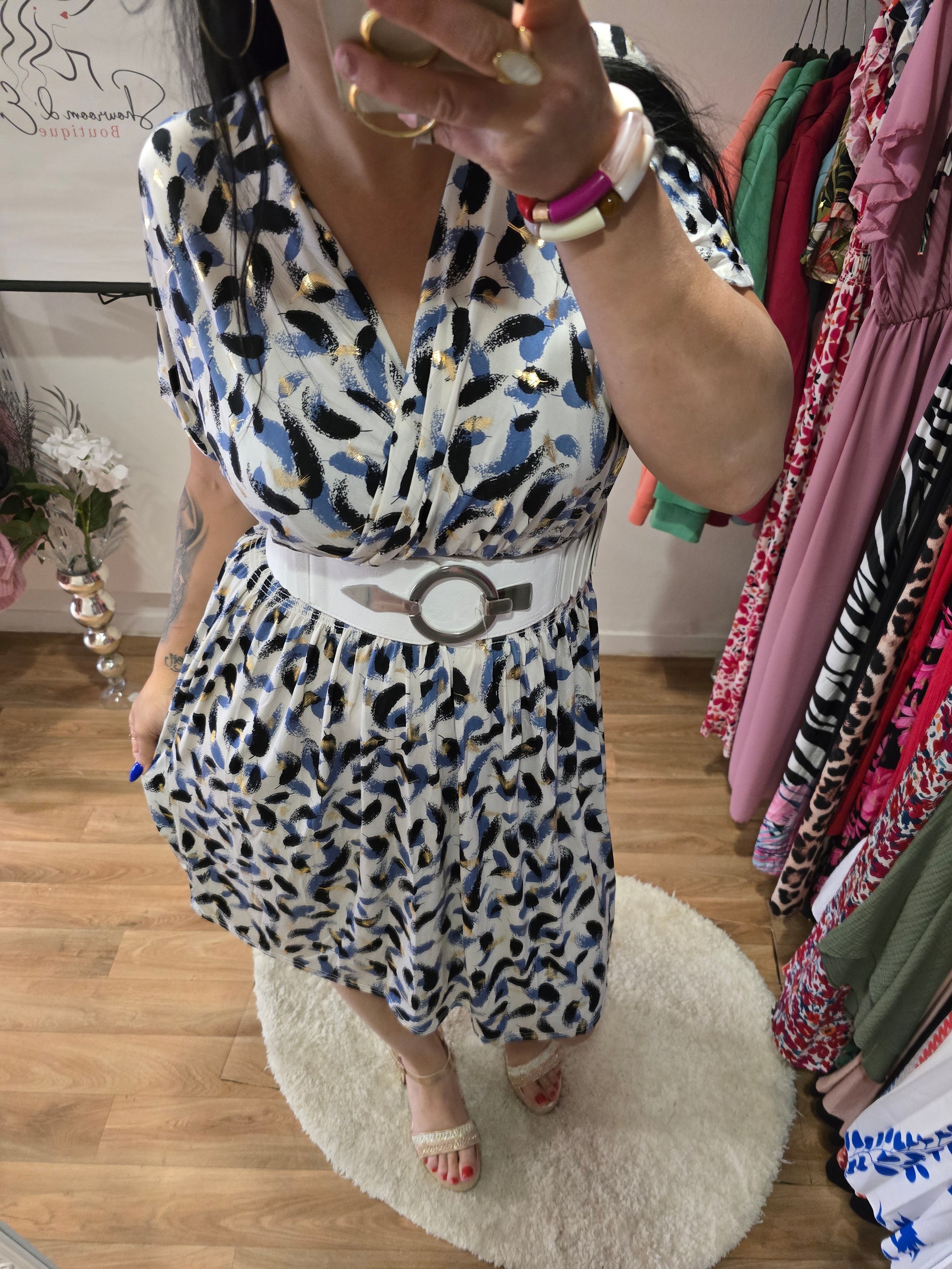 Robe taille magique ARIANE blanc