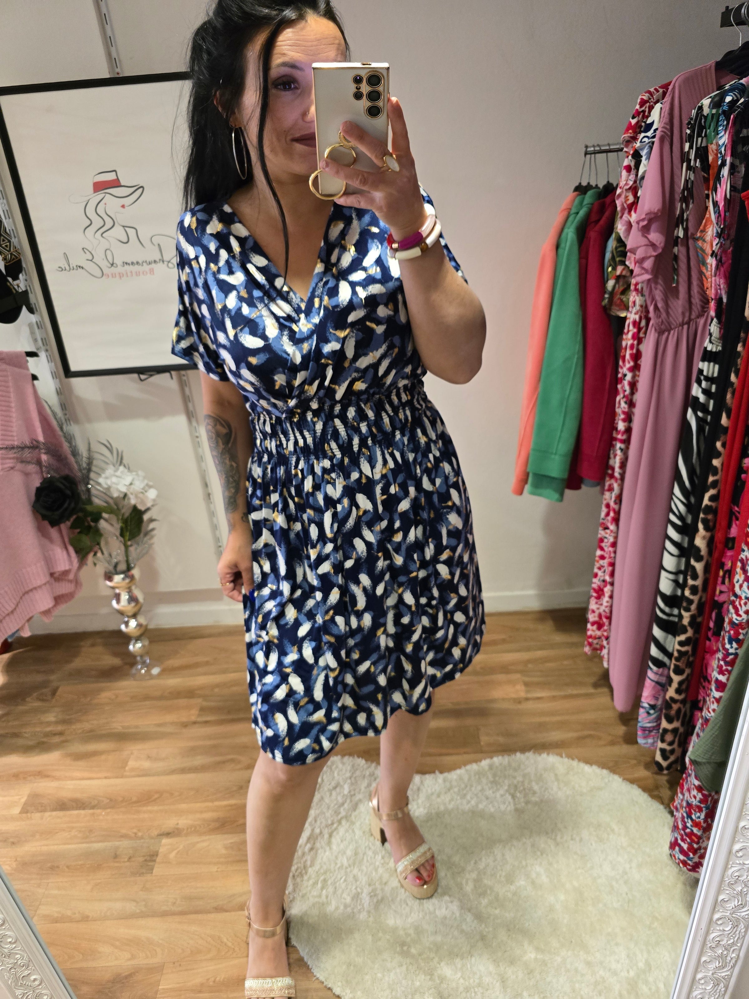 Robe taille magique ARIANE bleu
