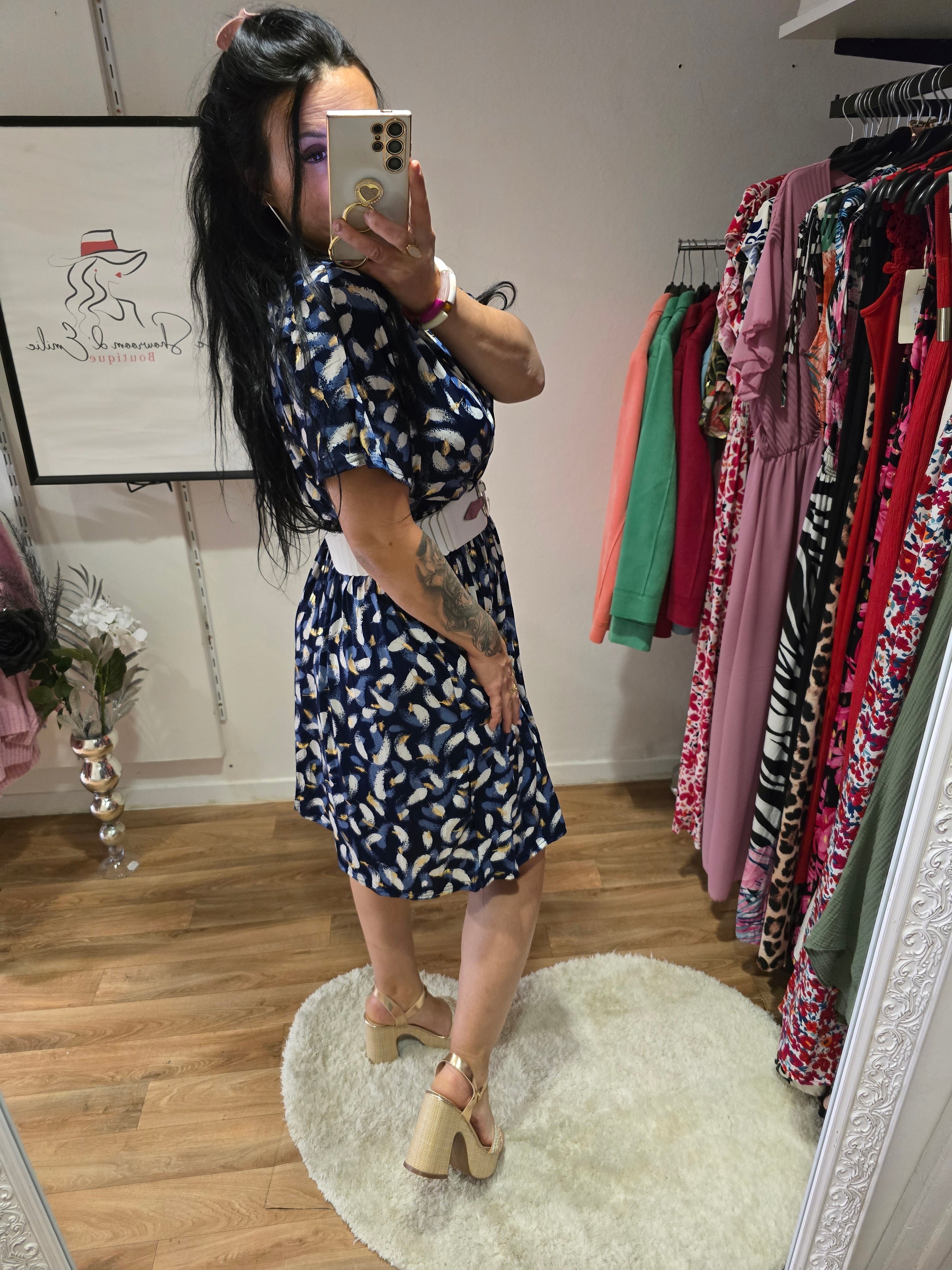 Robe taille magique ARIANE bleu