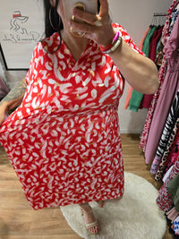 Robe taille magique ARIANE rouge