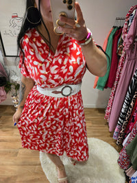 Robe taille magique ARIANE rouge