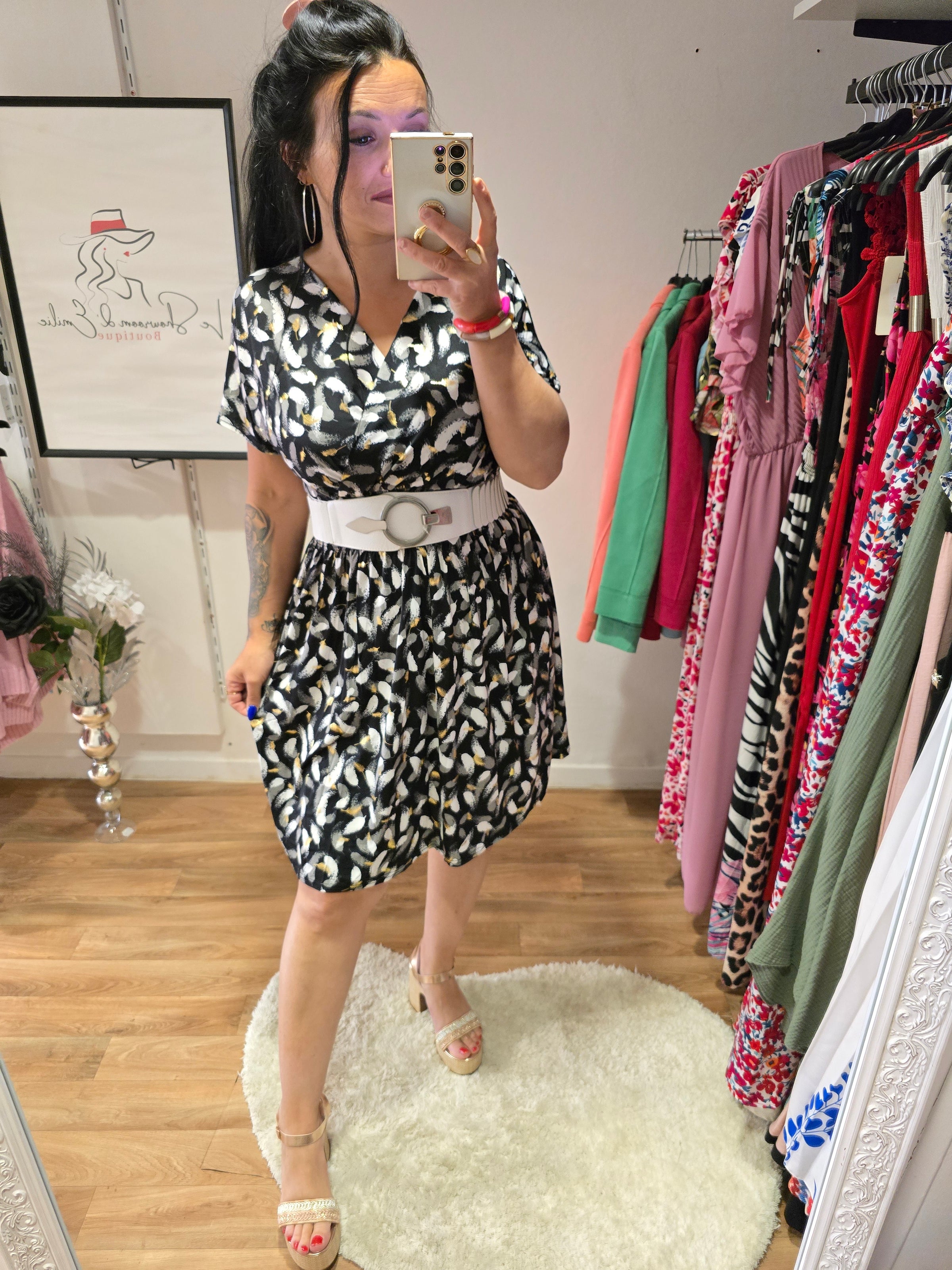 Robe taille magique ARIANE noir