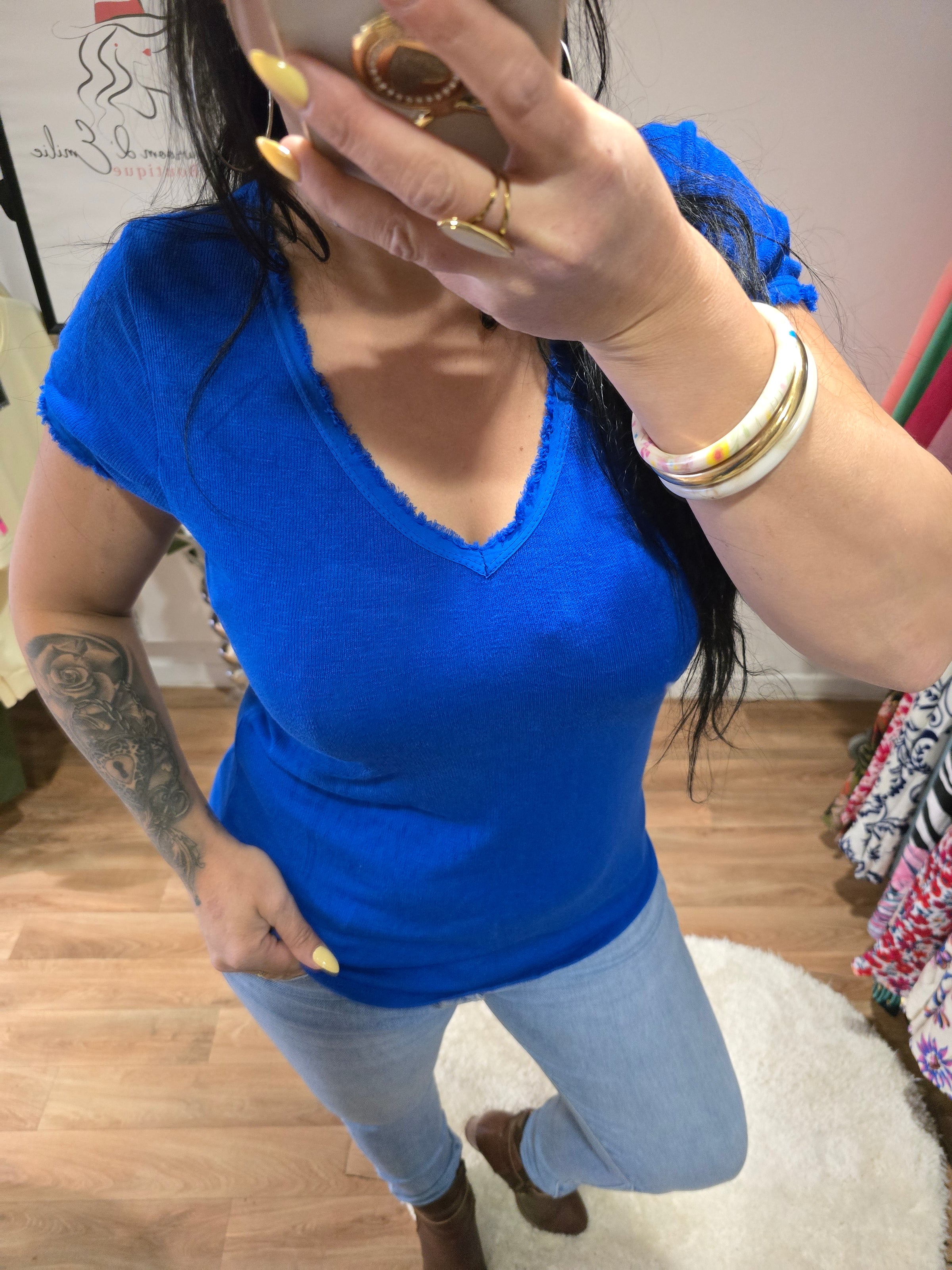 Top KAÏS bleu roi