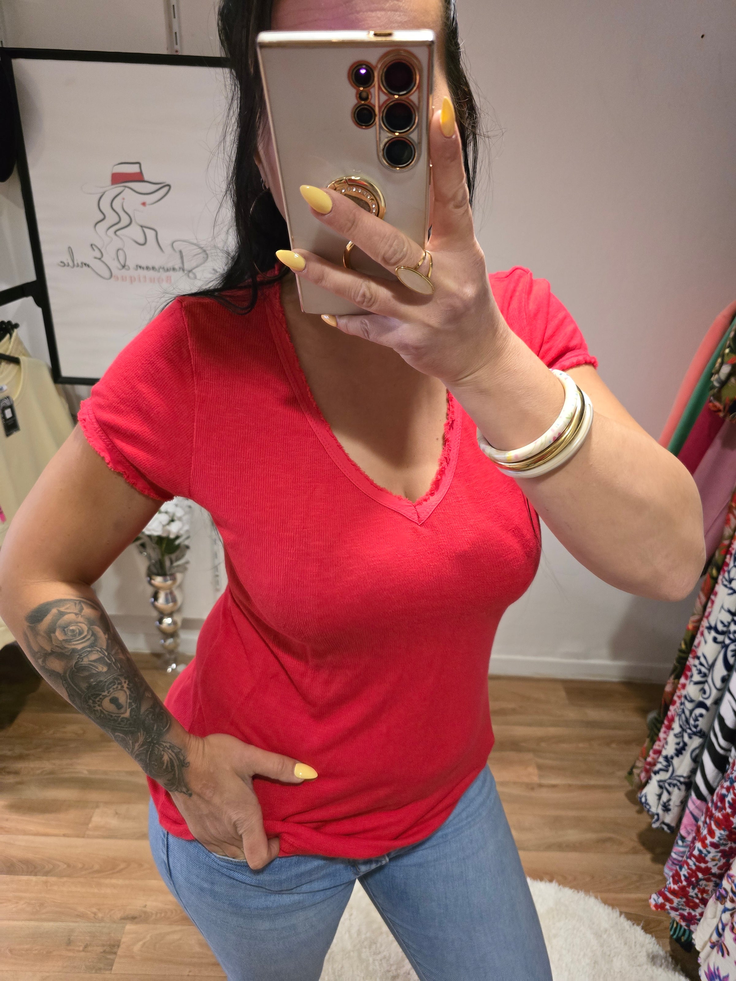 Top KAÏS rouge