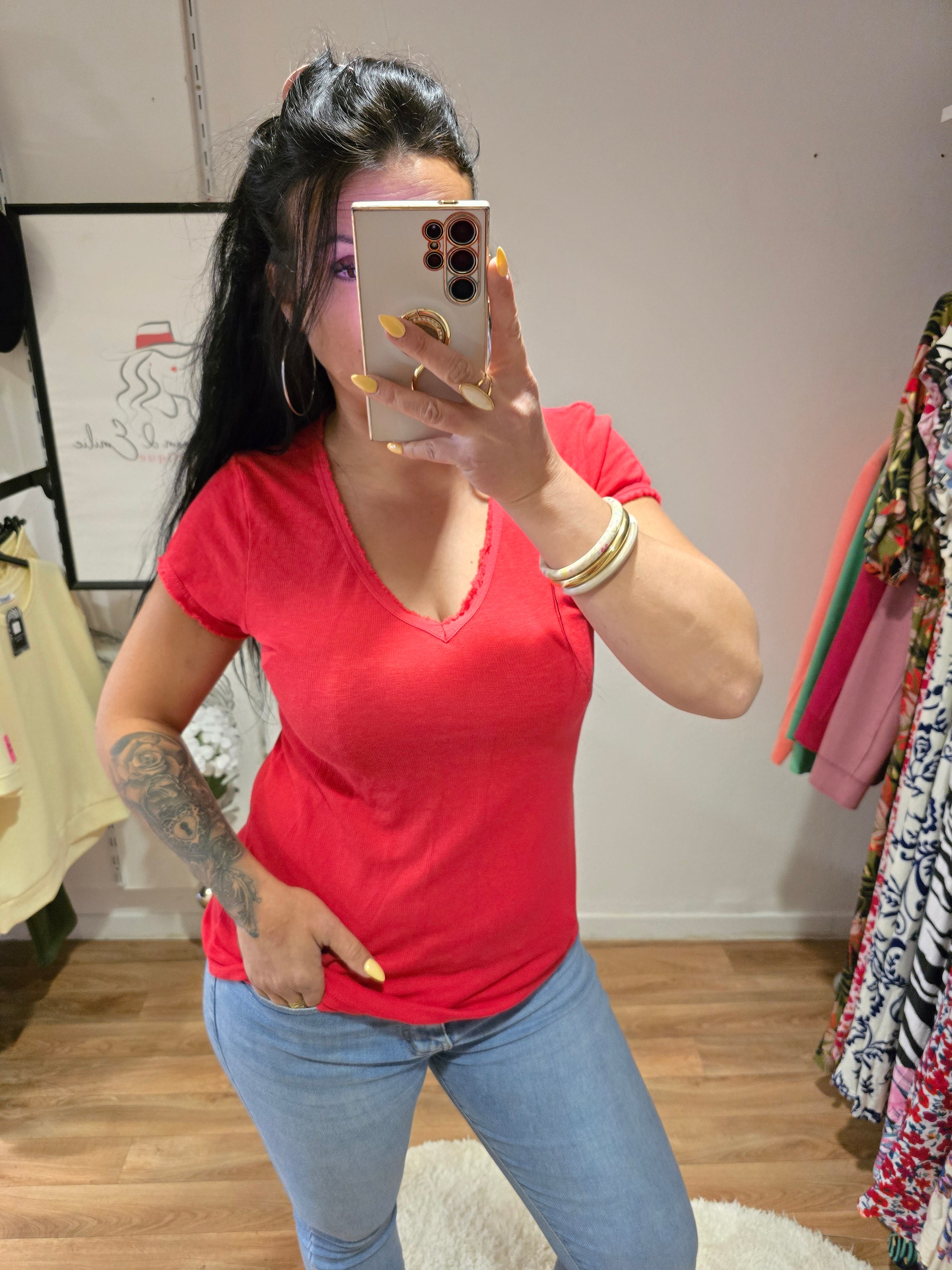 Top KAÏS rouge