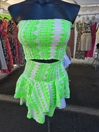 Ensemble bandeau + jupe LEO imprimé