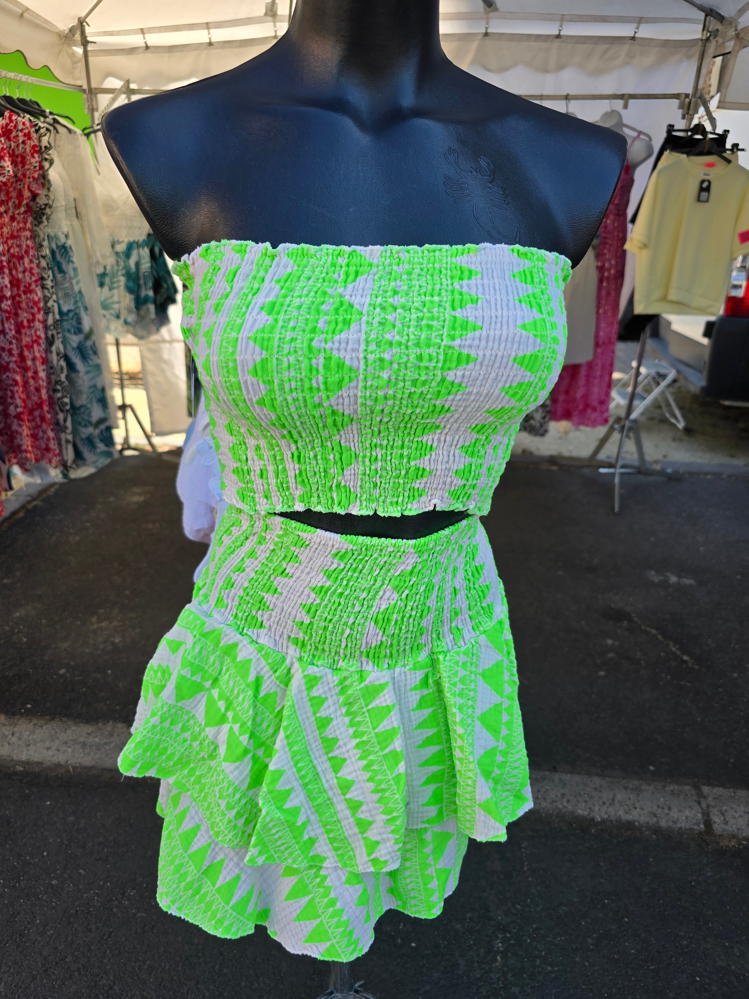 Ensemble bandeau + jupe LEO imprimé