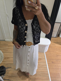 Gilet TIAGO manches courtes noir