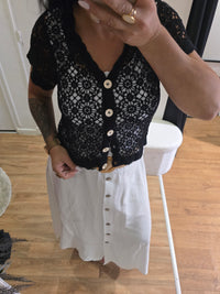 Gilet TIAGO manches courtes noir