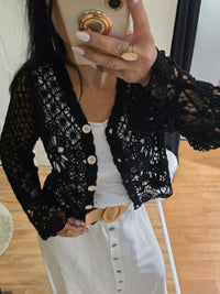 Gilet TIAGO manches longues noir