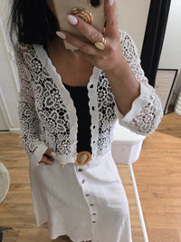 Gilet TIAGO manches longues blanc