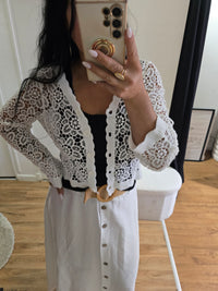 Gilet TIAGO manches longues blanc
