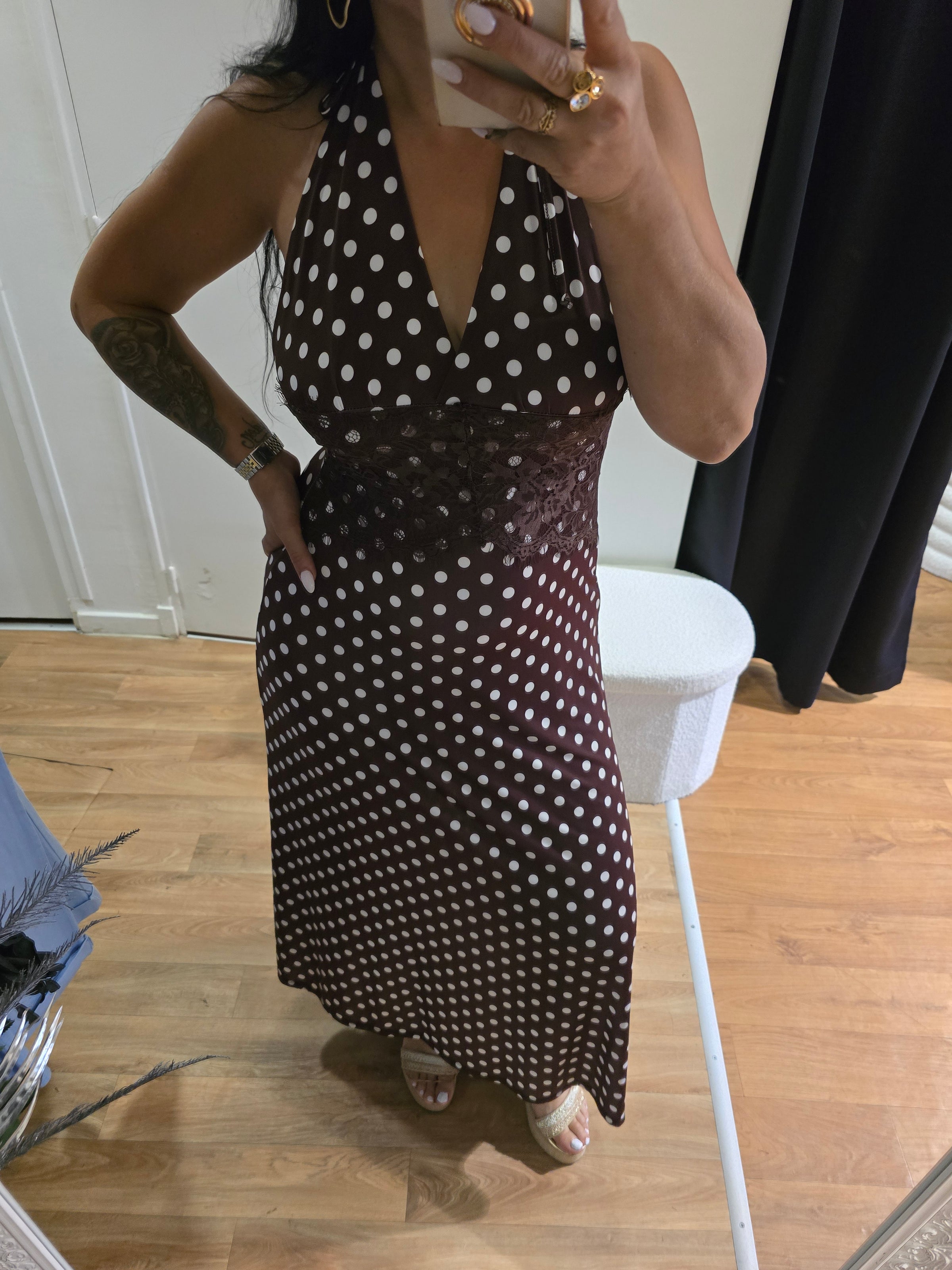Robe AGATHE marron