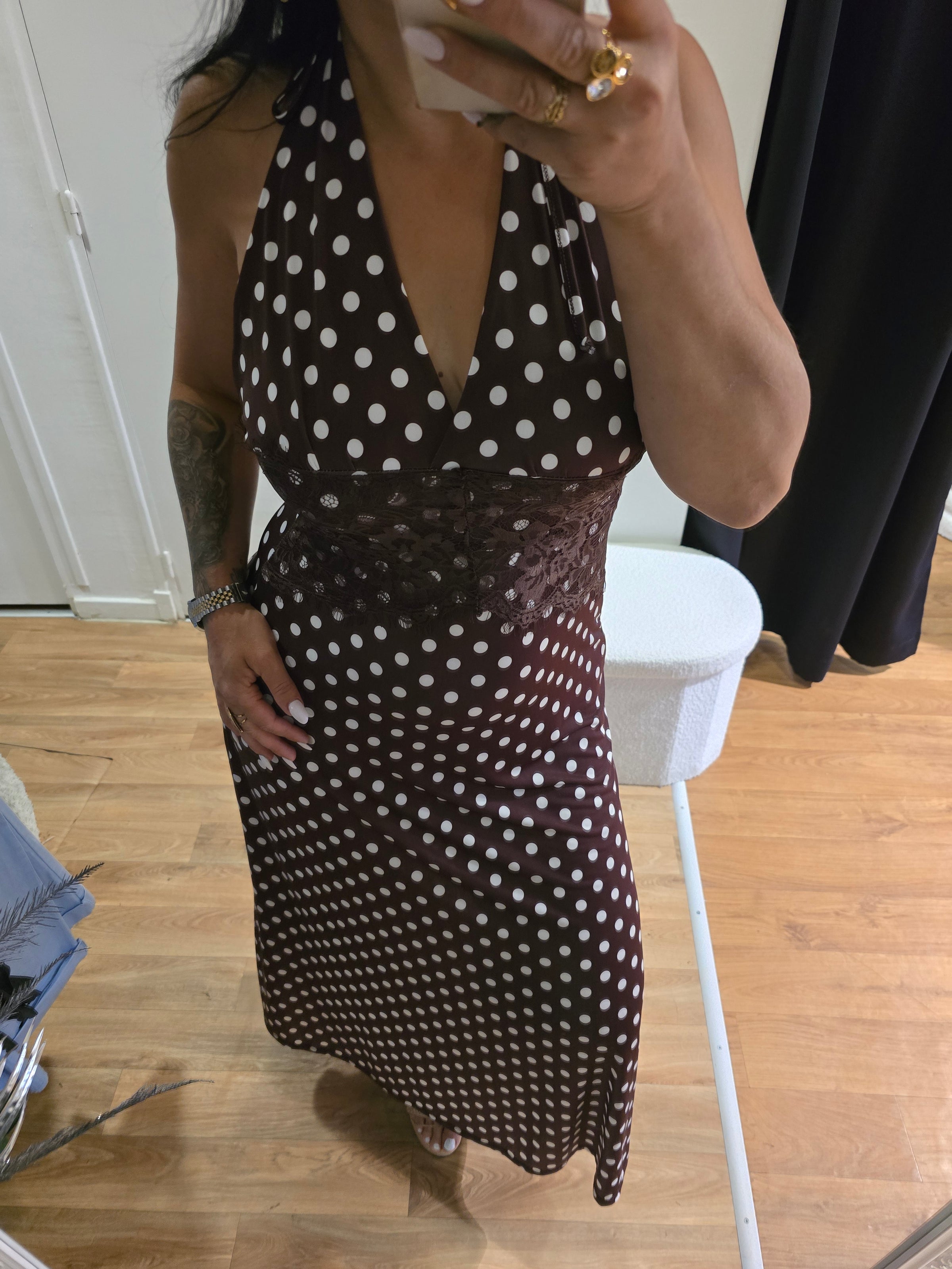 Robe AGATHE marron