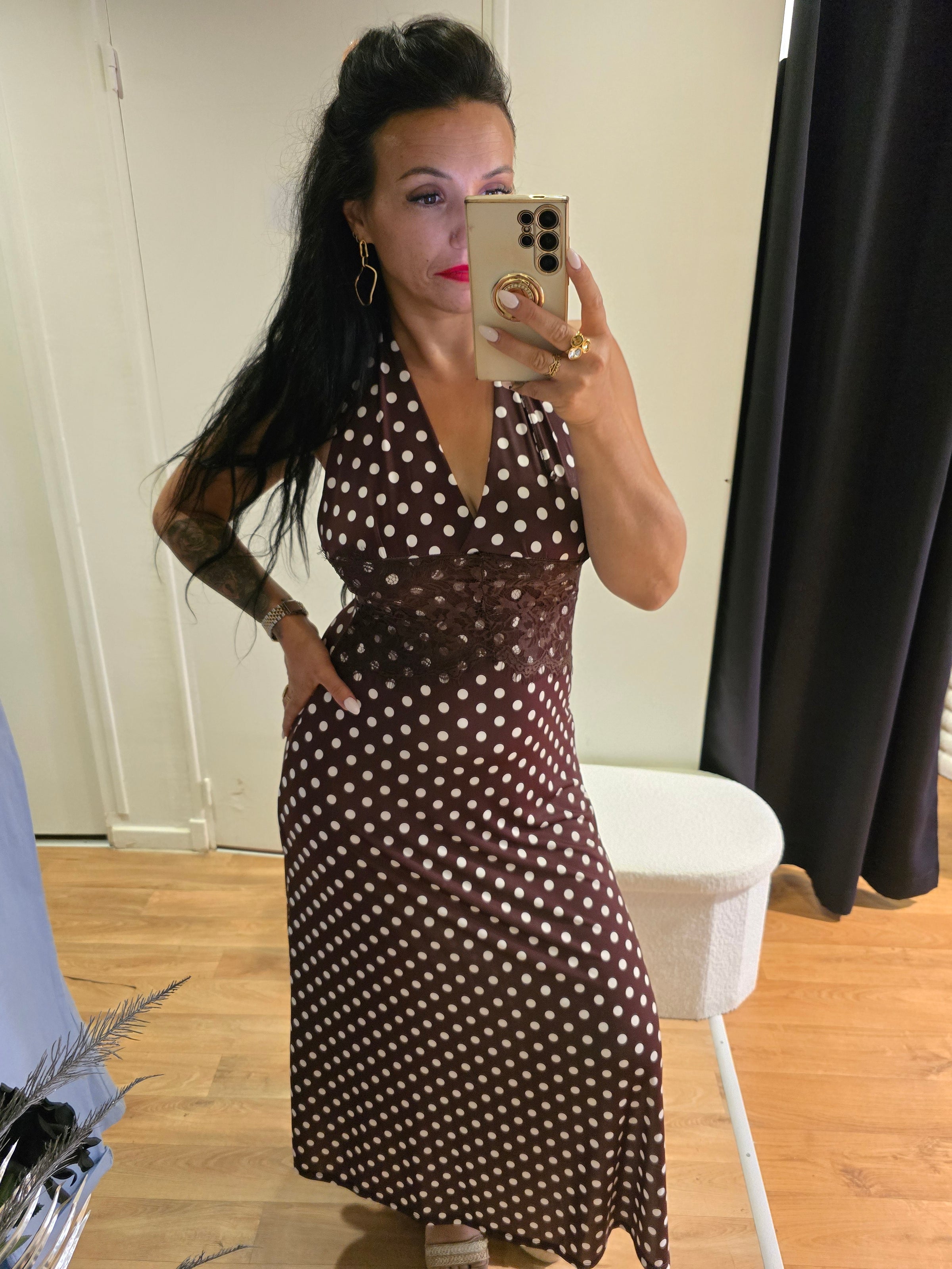 Robe AGATHE marron