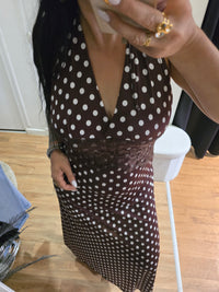 Robe AGATHE marron