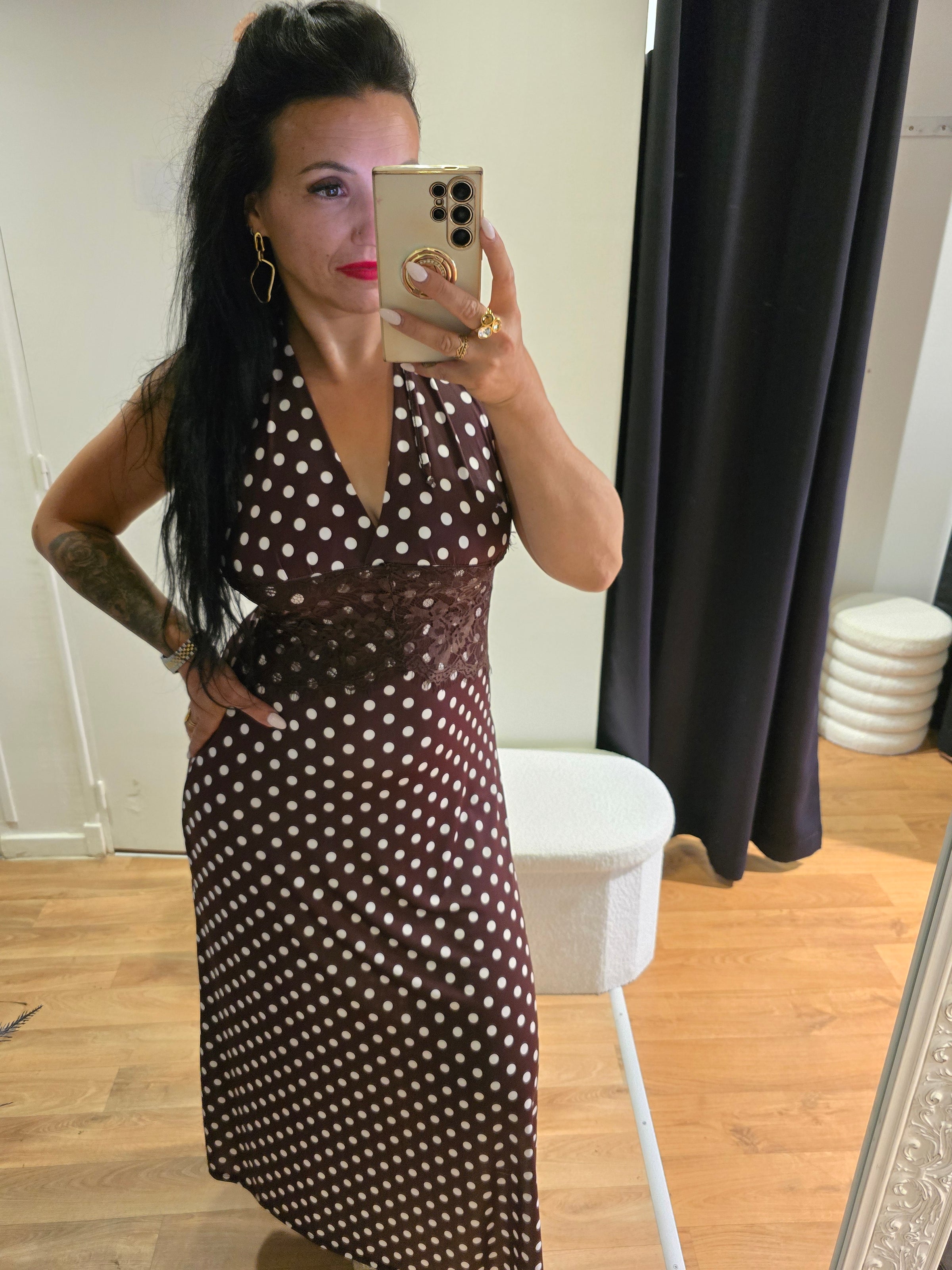 Robe AGATHE marron