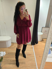 Robe CELESTE bordeaux