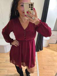 Robe CELESTE bordeaux