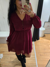 Robe CELESTE bordeaux