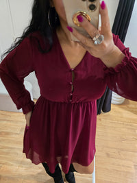 Robe CELESTE bordeaux
